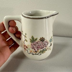 MAYER CHINA vintage floral milk cup pitcher ceramic Beaver Falls PA USA Made 288